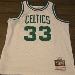 Mitchell & Ness Kids Celtics Jersey - White and Green
